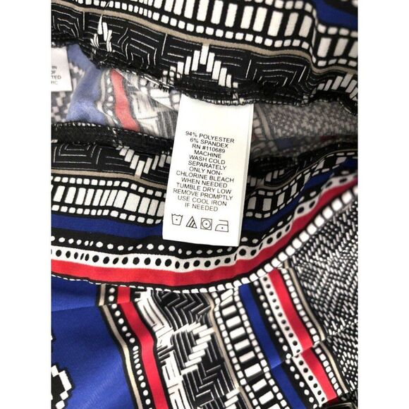 Attitudes By Renee Geometric Design Pants Size Medium Pull On - Picture 5 of 5